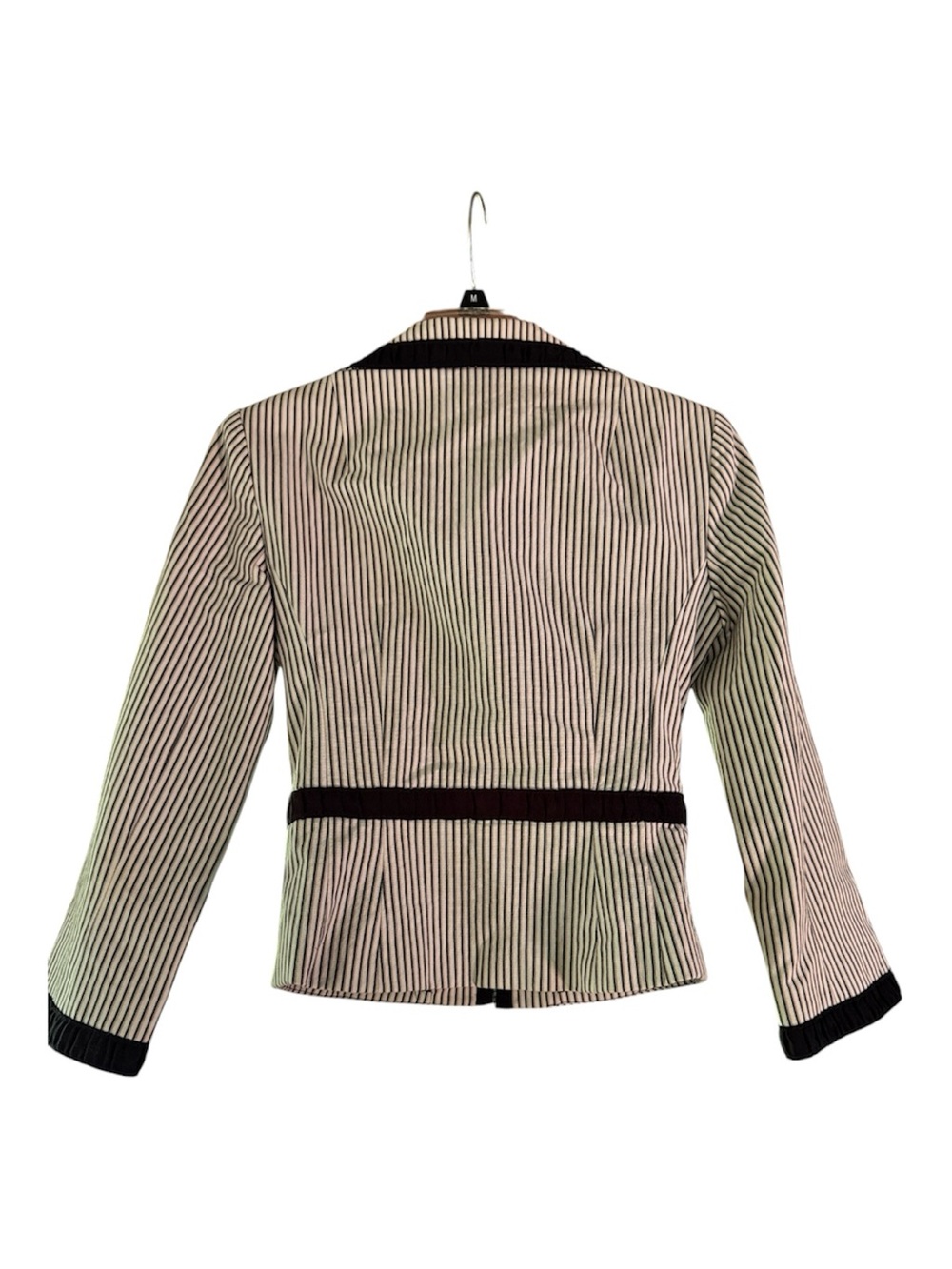 Vintage Nanette LePore blazer Striped with ribbon details Size 2 - Picture 2 of 9